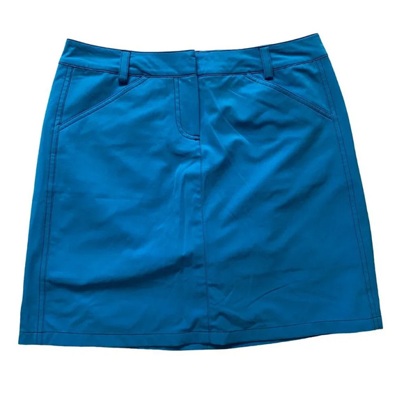 ANNIKA Cutter & Buck Blue Mini Golf Skort Skirt Size 4 - Picture 1 of 7